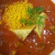 Scharfe Tomatensuppe mit Okraschoten, Orangencouscous und Bananenbrot